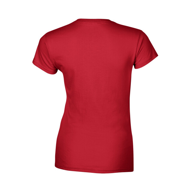 Gildan Dames ringspun cotton soft touch t-shirt UTFK2020_red large