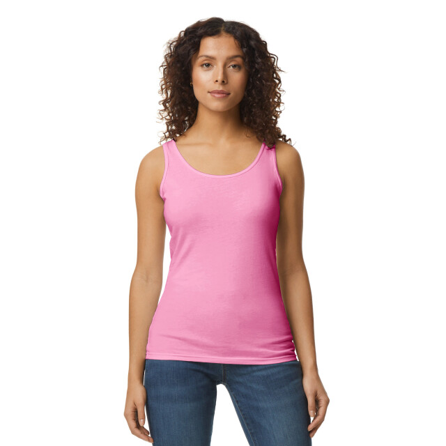Gildan Dames softstyle tanktop UTFK1759_azalea large