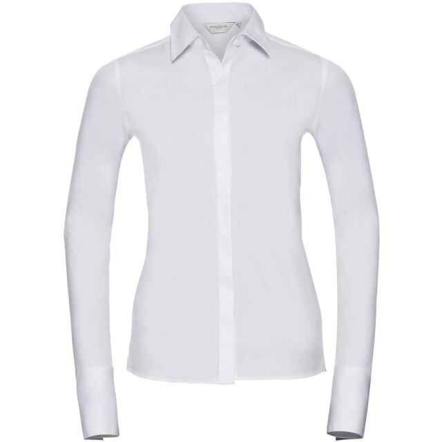 Russell Athletic Dames ultimate stretch shirt met lange mouwen UTFK1929_white large