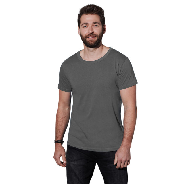 Stedman Stars Heren ben crew hals t-shirt UTFK1702_slategrey large
