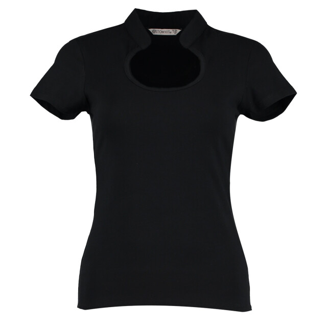 Kustom Kit Dames keyhole regular top UTFK1704_black large