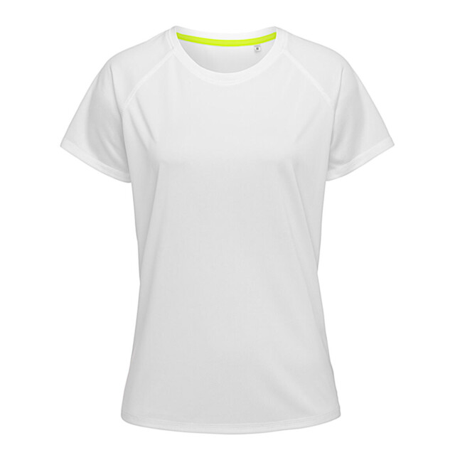 Stedman Stars Dames actief raglan t-shirt UTFK1922_white large