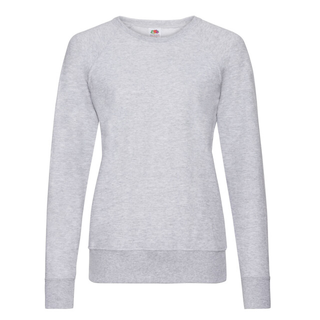 Fruit of the Loom Dames lichtgewicht raglan trui UTFK1925_heathergrey large
