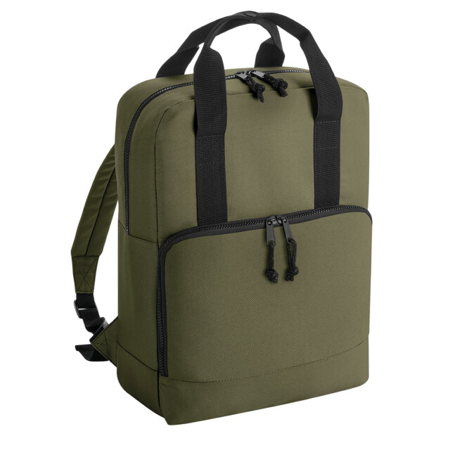Bagbase Cooler gerecyclede rugzak met dubbele handgrepen UTFK1924_militarygreen large