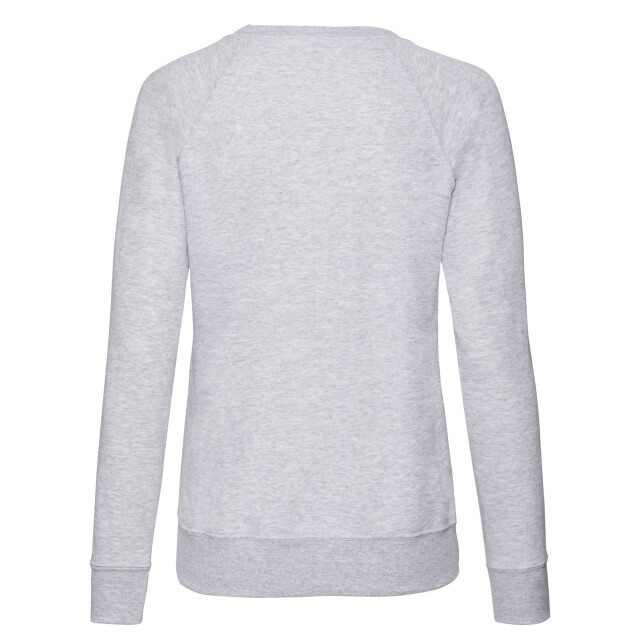 Fruit of the Loom Dames lichtgewicht raglan trui UTFK1925_heathergrey large