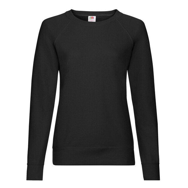 Fruit of the Loom Dames lichtgewicht raglan trui UTFK1925_black large