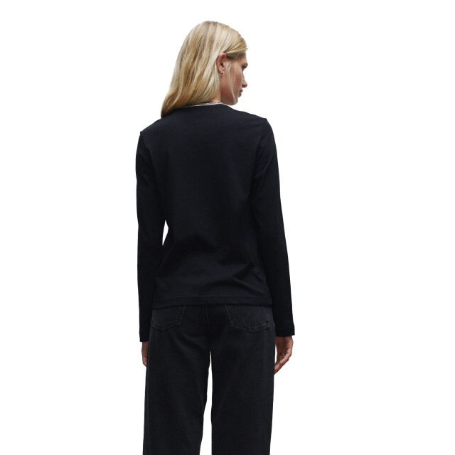 True Blanks Dames regular t-shirt met lange mouwen UTFK1895_black large