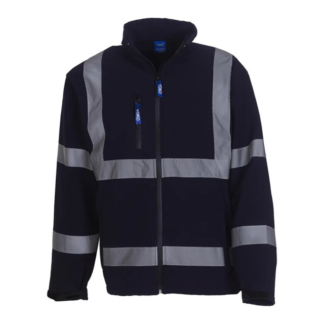 Yoko Heren fluo soft shell jas UTFK2042_navy large