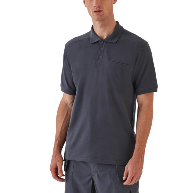 B and C Heren skill pro pocket werkpolo UTFK1620_darkgrey large