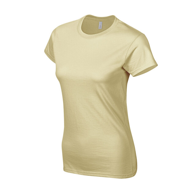 Gildan Dames ringspun cotton soft touch t-shirt UTFK2020_sand large