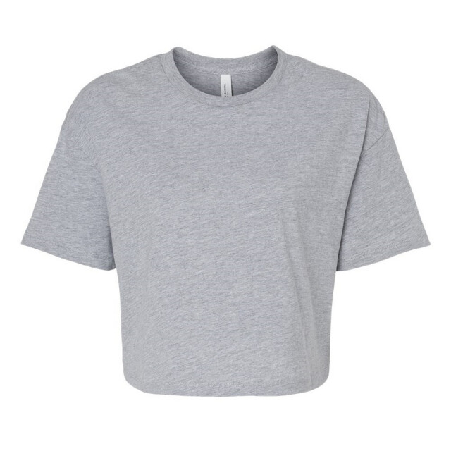 Bella + Canvas Dames jersey crop t-shirt UTFK1889_athleticheather large