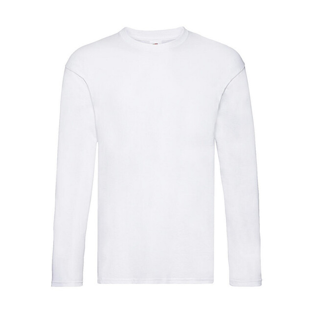 Fruit of the Loom Heren origineel t-shirt met lange mouwen UTFK1836_white large