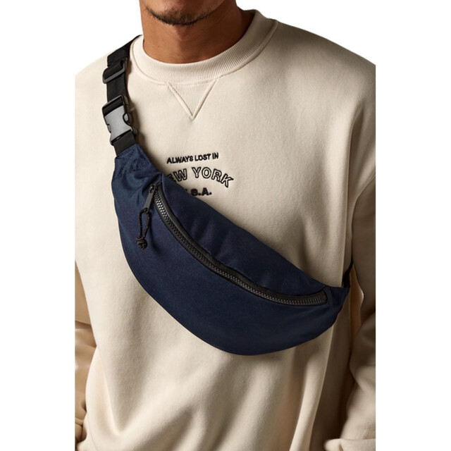 Bagbase Volwassenen unisex recycled waistpack UTFK205_navyblue large