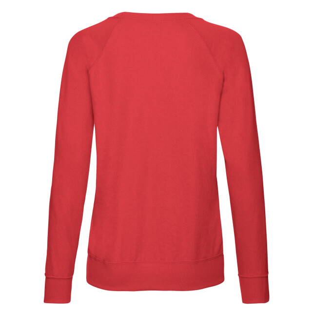 Fruit of the Loom Dames lichtgewicht raglan trui UTFK1925_red large