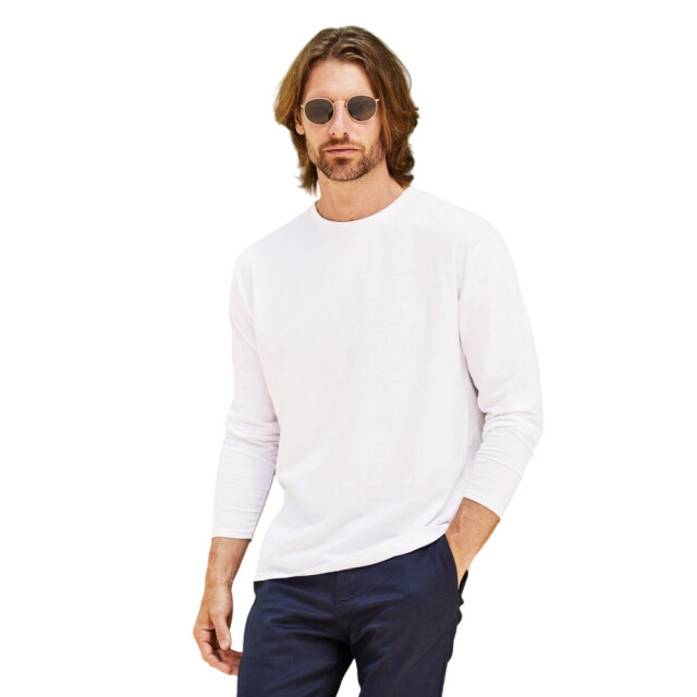 Fruit of the Loom Heren origineel t-shirt met lange mouwen UTFK1836_white large