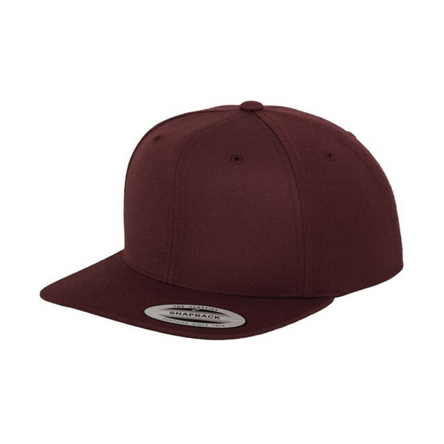 Yupoong Klassieke effen snapback cap UTFK1839_maroon large