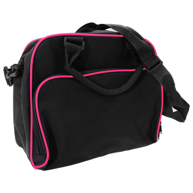 Bagbase Compacte junior dance messenger bag (15 liter) UTFK187_blackfuchia large