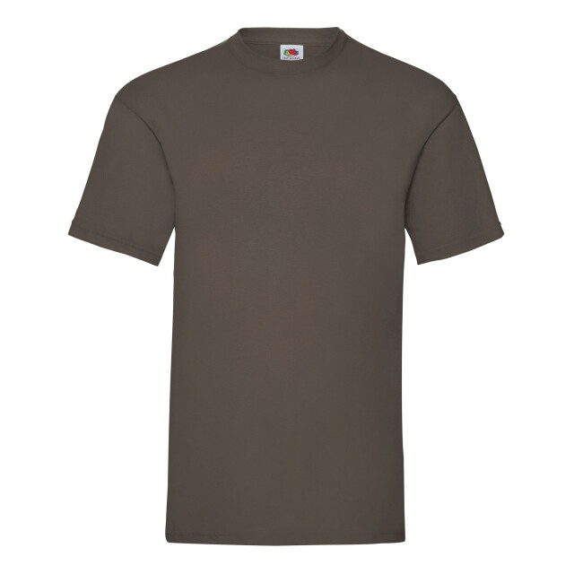 Fruit of the Loom Unisex adult waardevol t-shirt UTLT1940_chocolate large