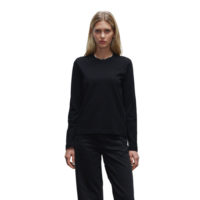 True Blanks Dames regular t-shirt met lange mouwen UTFK1895_black large