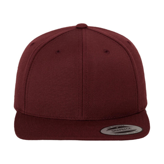 Yupoong Klassieke effen snapback cap UTFK1839_maroon large