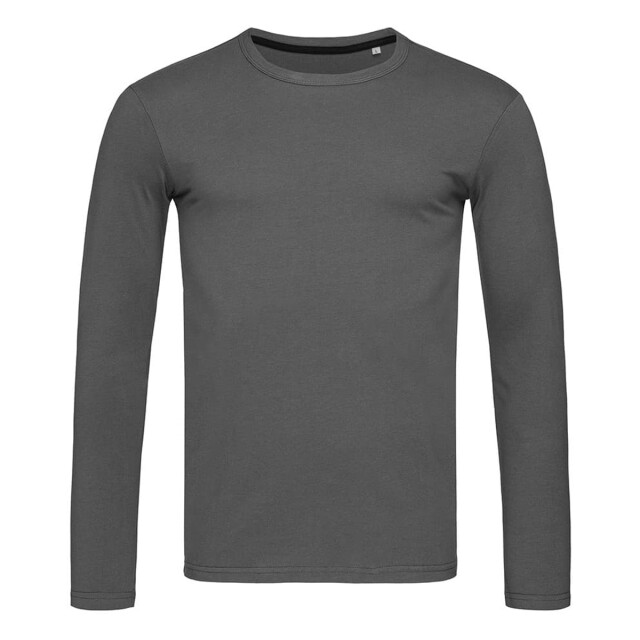 Stedman Stars Heren clive t-shirt met lange mouwen UTFK1752_slategrey large