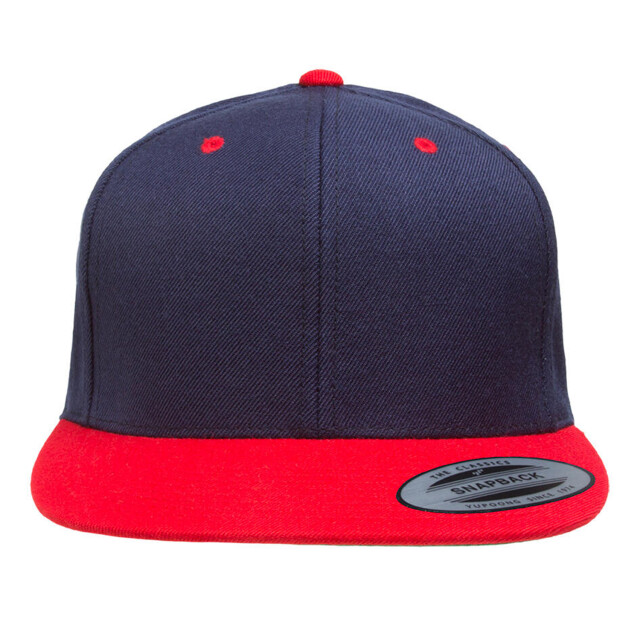 Yupoong Klassieke tweekleurige snapback cap UTFK1774_navyred large