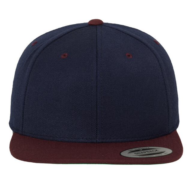 Yupoong Klassieke tweekleurige snapback cap UTFK1774_navymaroon large