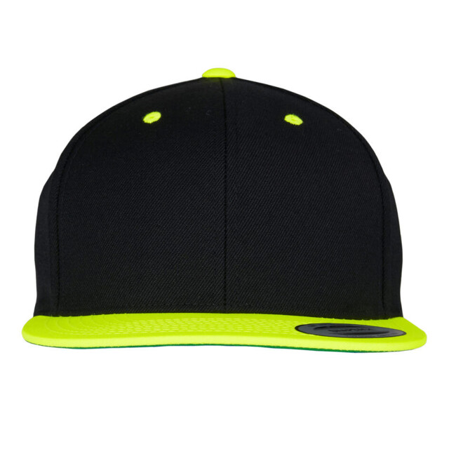 Yupoong Klassieke tweekleurige snapback cap UTFK1774_blackneonyellow large