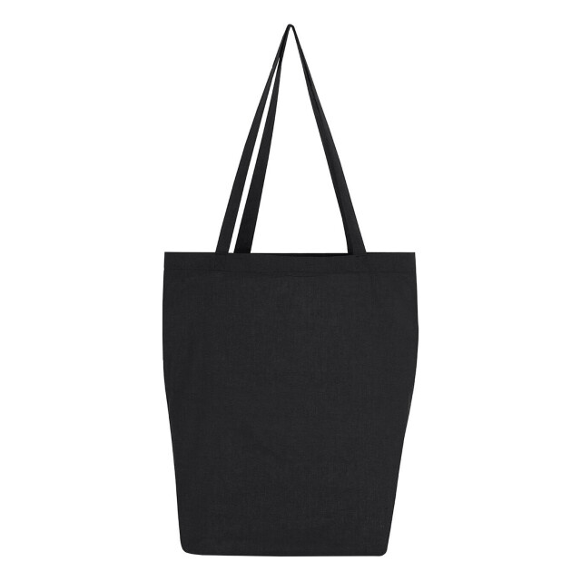 SG Katoenen draagtas met lange hengsels en kruisjes UTFK1765_black large