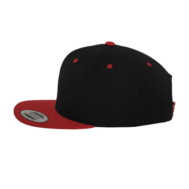 Yupoong Klassieke tweekleurige snapback cap UTFK1774_blackred large