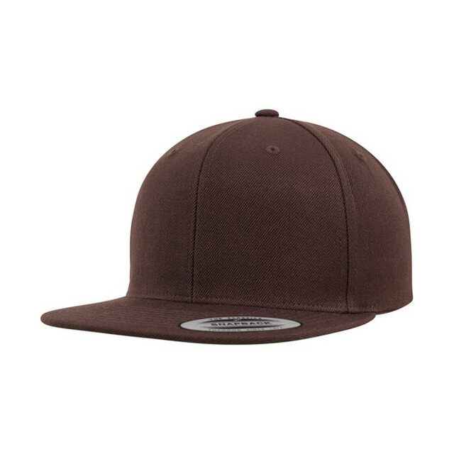 Yupoong Klassieke effen snapback cap UTFK1839_brown large