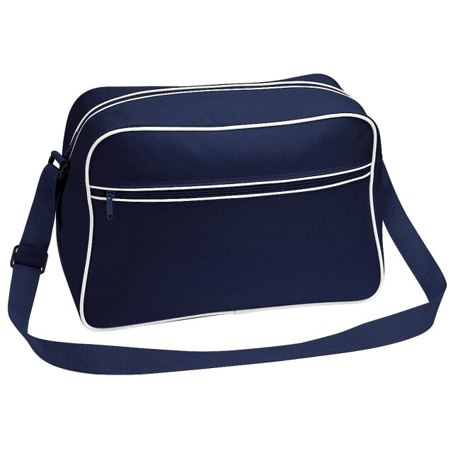 Bagbase Retroverstelbare schoudertas (18 liter) UTFK182_frenchnavywhite large