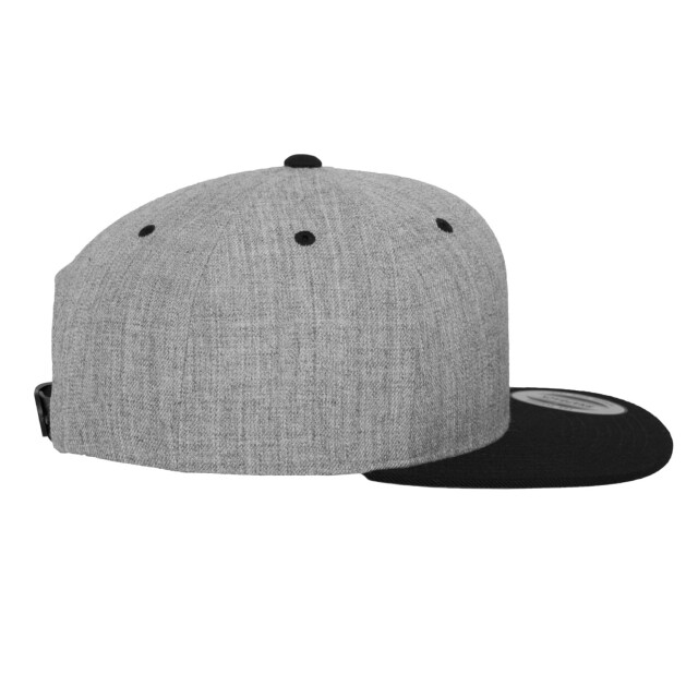 Yupoong Klassieke tweekleurige snapback cap UTFK1774_heatherblack large