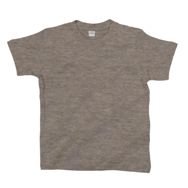 Babybugz T-shirt met korte mouwen voor baby's UTFK162_organicheathergreymelange large