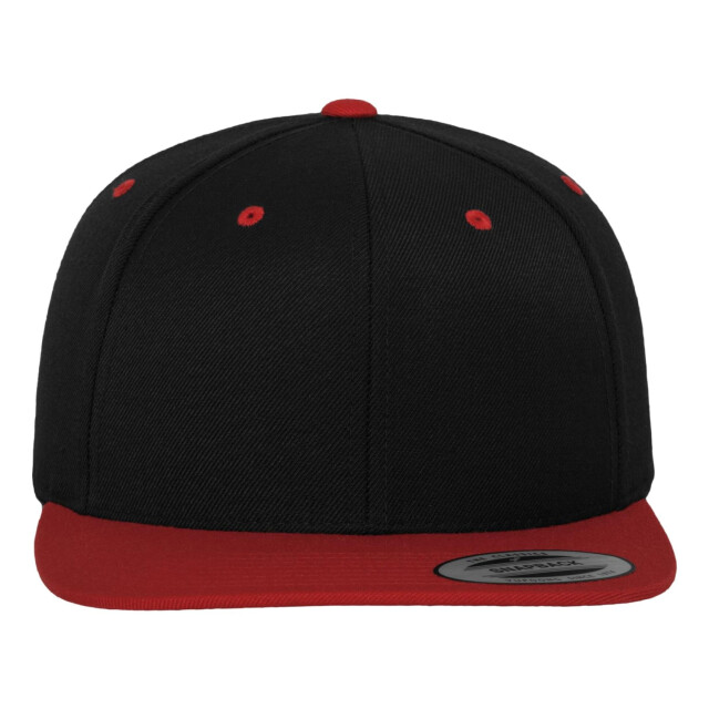 Yupoong Klassieke tweekleurige snapback cap UTFK1774_blackred large