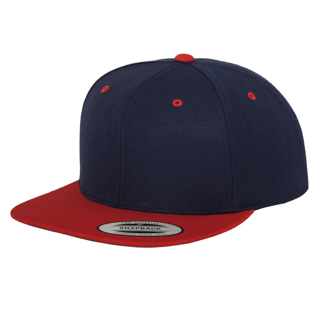 Yupoong Klassieke tweekleurige snapback cap UTFK1774_navyred large