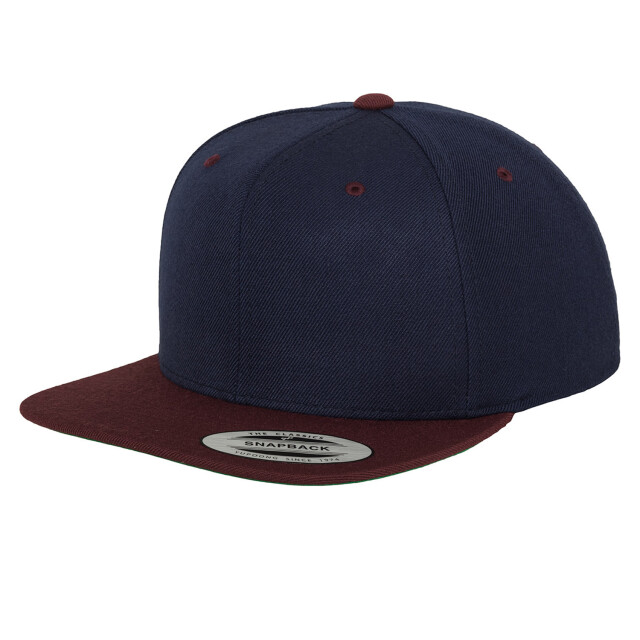Yupoong Klassieke tweekleurige snapback cap UTFK1774_navymaroon large