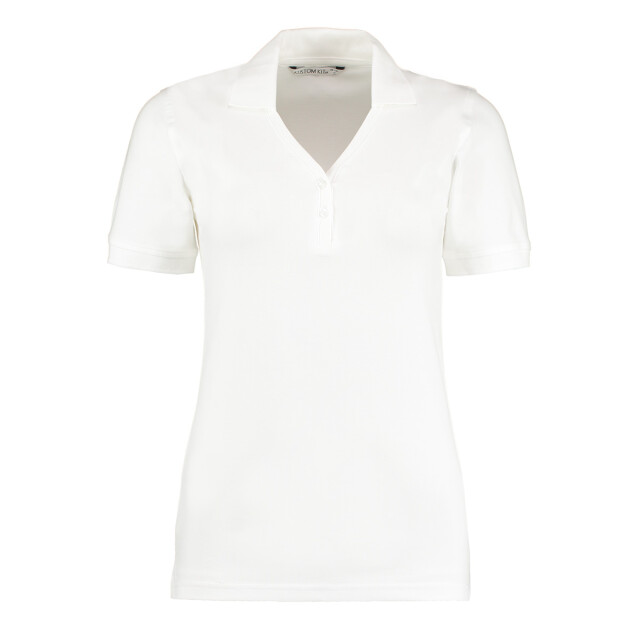 Kustom Kit Dames comfortec v hals regular poloshirt UTFK1786_white large