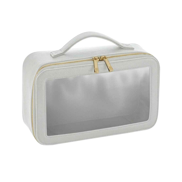 Bagbase Boutique clear toiletry bag UTFK1722_softgrey large
