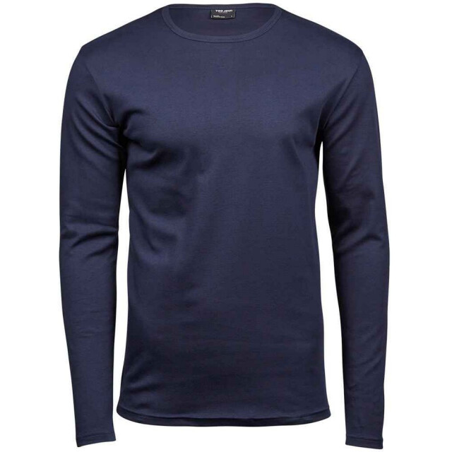 Tee Jays Heren t-shirt met lange mouwen in elkaar grijpend UTFK1763_navy large