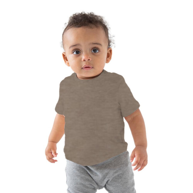 Babybugz T-shirt met korte mouwen voor baby's UTFK162_organicheathergreymelange large