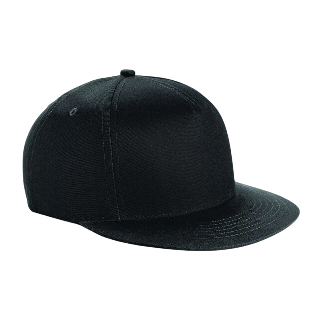 Beechfield Kinder/kinder 5 paneel snapback cap UTFK1645_blackblack large