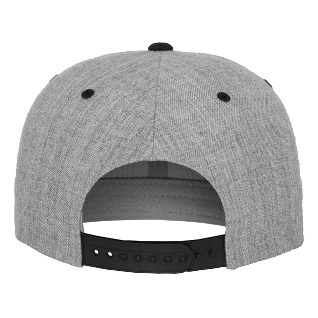 Yupoong Klassieke tweekleurige snapback cap UTFK1774_heatherblack large