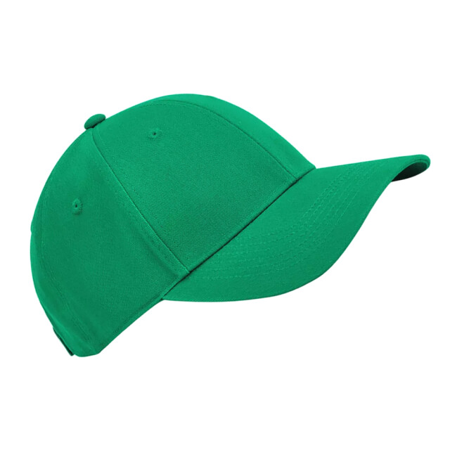 Beechfield Childrens/kids earthaware 6 panel organic cotton baseball cap UTFK1711_kellygreen large