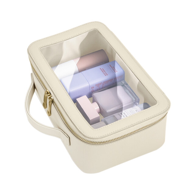 Bagbase Boutique clear toiletry bag UTFK1722_oyster large