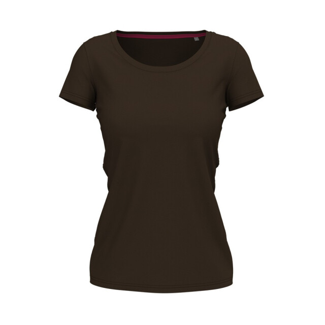Stedman Stars Dames claire crew hals relaxed fit t-shirt UTFK1616_darkchocolate large