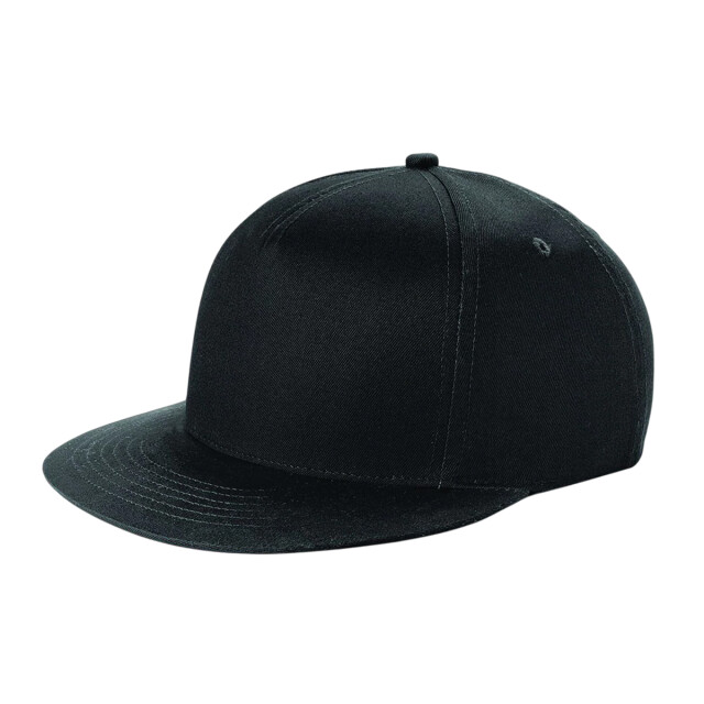 Beechfield Kinder/kinder 5 paneel snapback cap UTFK1645_blackblack large