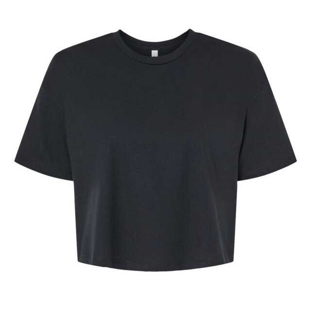 Bella + Canvas Dames jersey crop t-shirt UTFK1889_black large