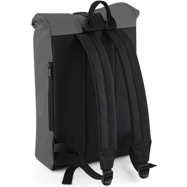 Bagbase Reflecterende roll top rugzak UTFK181_blackreflective large