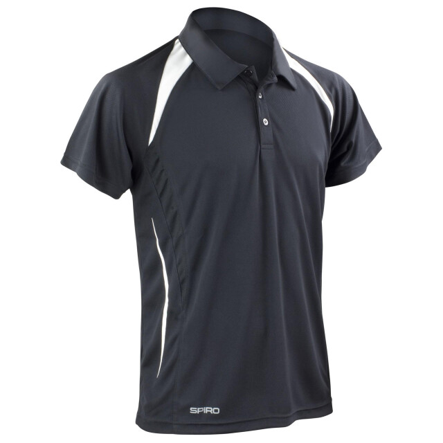Spiro Impact Heren team spirit poloshirt UTFK1585_blackwhite large